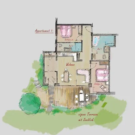 Apartament Lebensart-Am-See-Exklusive-Spa-Ferienwohnung-Wellvital-Direkt-Am-See Bad Endorf